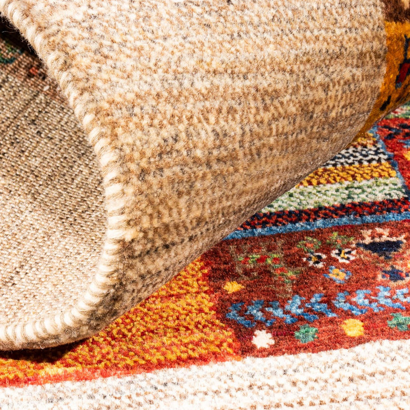 Gabbeh Tæppe - Loribaft Persisk - Royal - 151 x 104 cm - flerfarvet