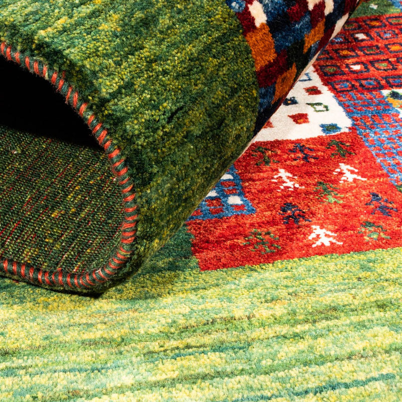 Gabbeh Tæppe - Loribaft Persisk - Royal firkantet  - 129 x 120 cm - flerfarvet