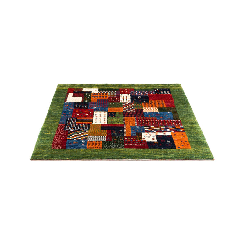 Gabbeh Tæppe - Loribaft Persisk - Royal firkantet  - 129 x 120 cm - flerfarvet