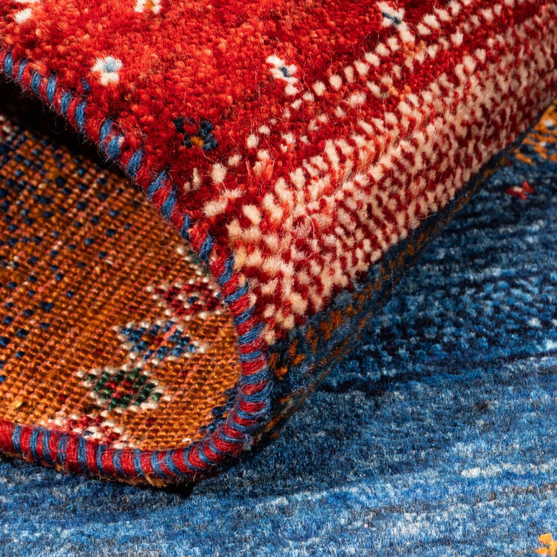 Gabbeh Tæppe - Loribaft Persisk - Royal - 135 x 85 cm - flerfarvet