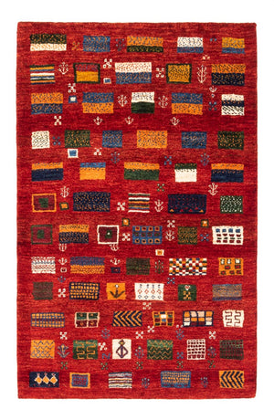Gabbeh Tæppe - Loribaft Persisk - Royal - 126 x 84 cm - flerfarvet