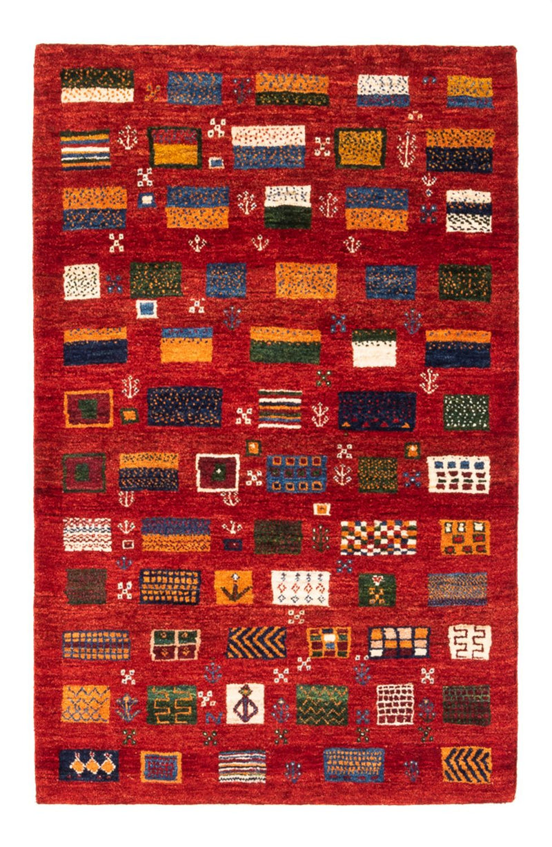 Gabbeh Tæppe - Loribaft Persisk - Royal - 126 x 84 cm - flerfarvet