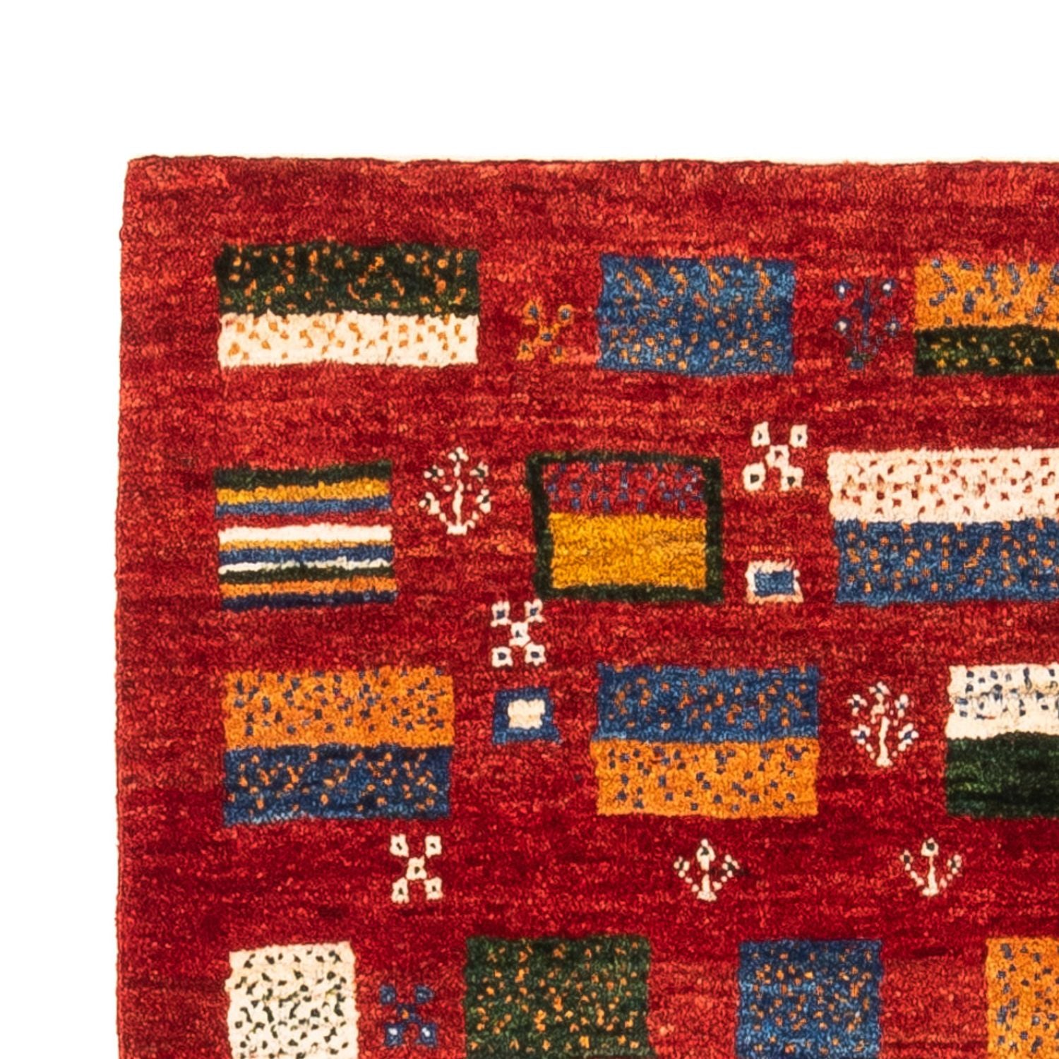 Gabbeh Tæppe - Loribaft Persisk - Royal - 126 x 84 cm - flerfarvet