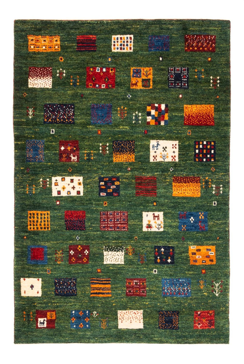 Gabbeh Tæppe - Loribaft Persisk - Royal - 129 x 88 cm - flerfarvet
