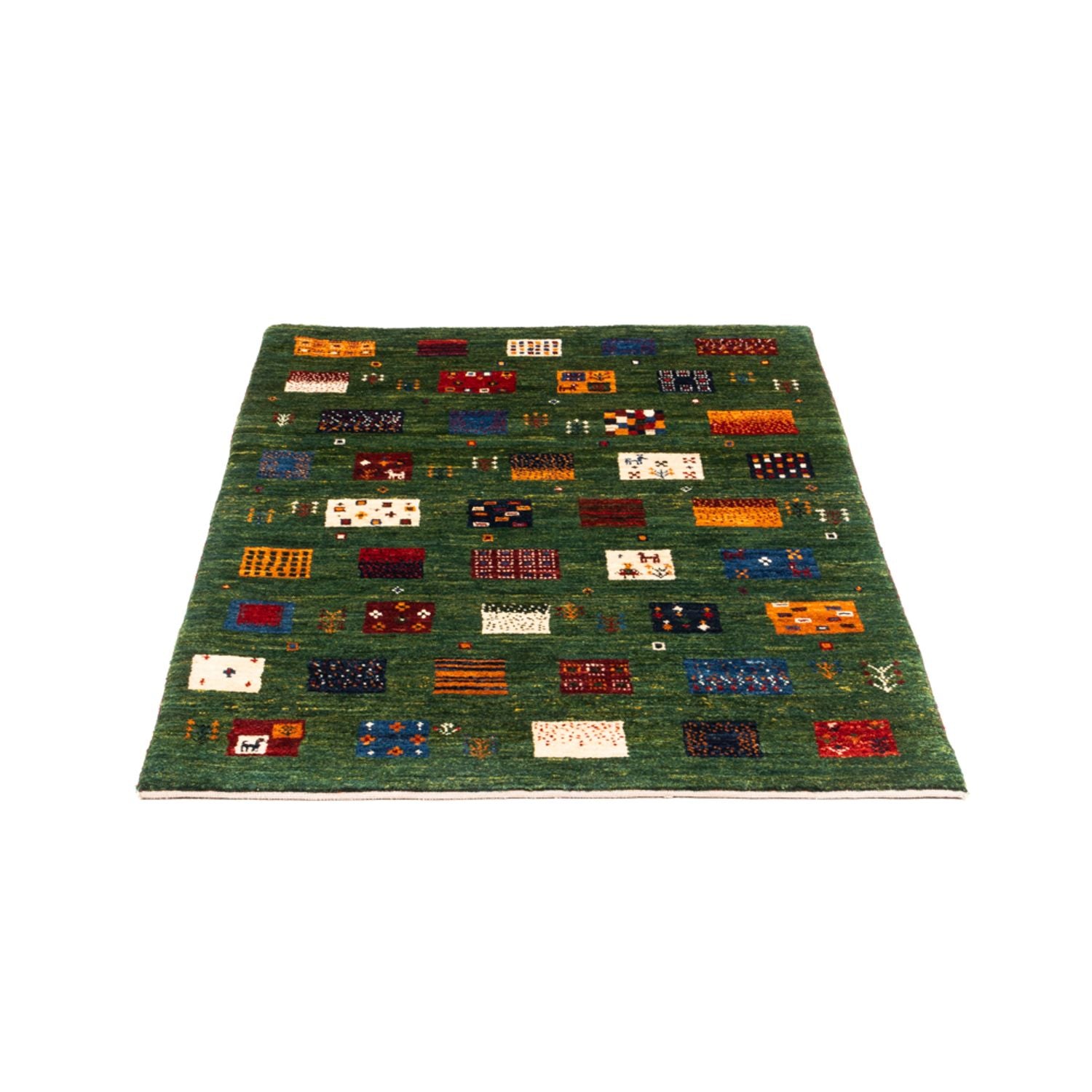 Gabbeh Tæppe - Loribaft Persisk - Royal - 129 x 88 cm - flerfarvet