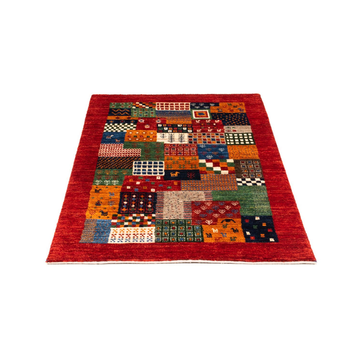 Gabbeh Tæppe - Loribaft Persisk - Royal - 125 x 80 cm - flerfarvet