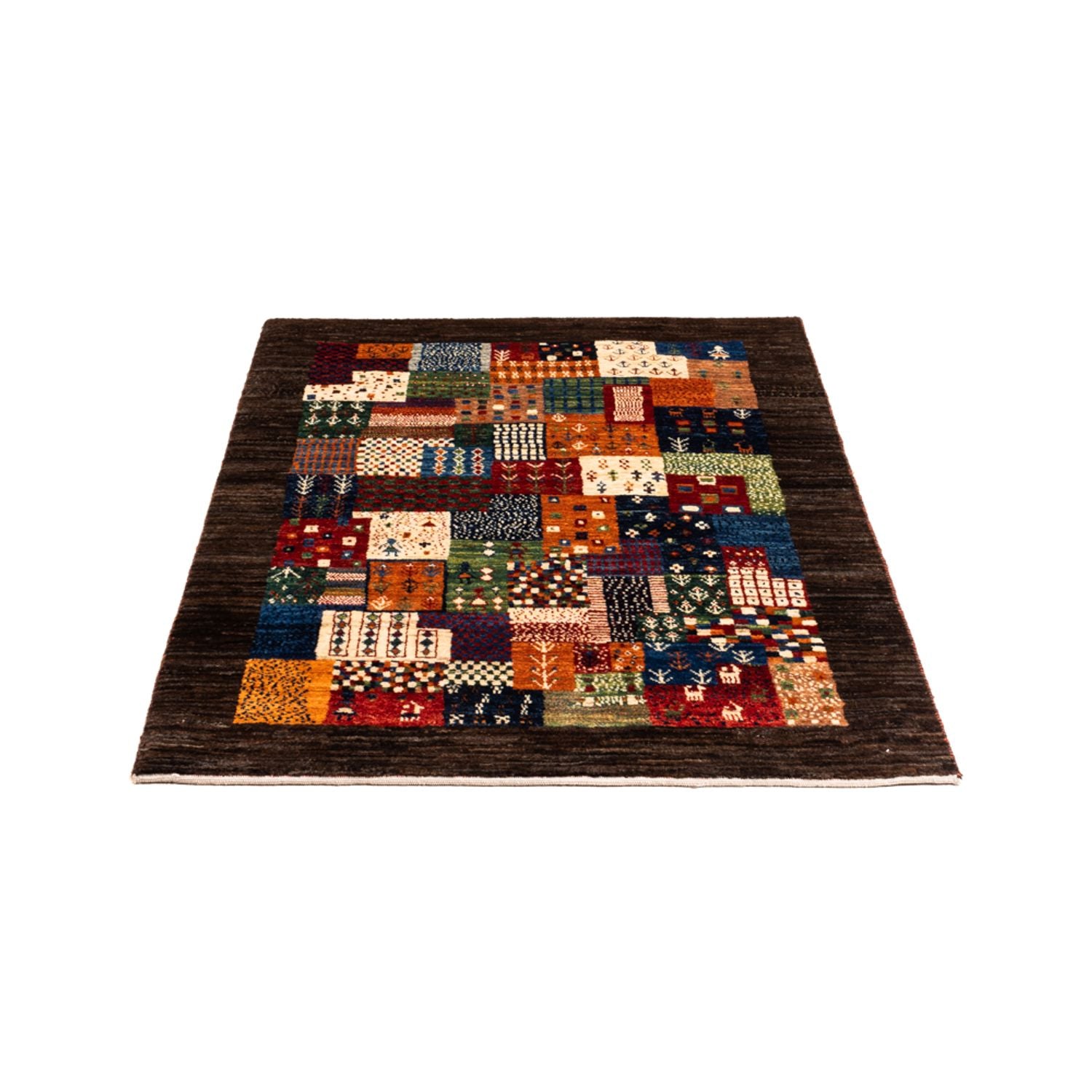 Gabbeh Tæppe - Loribaft Persisk - Royal - 128 x 86 cm - flerfarvet