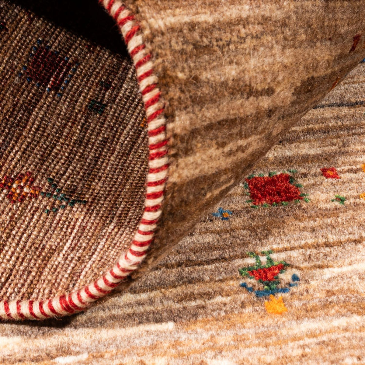 Gabbeh Tæppe - Loribaft Persisk - Royal - 135 x 84 cm - flerfarvet