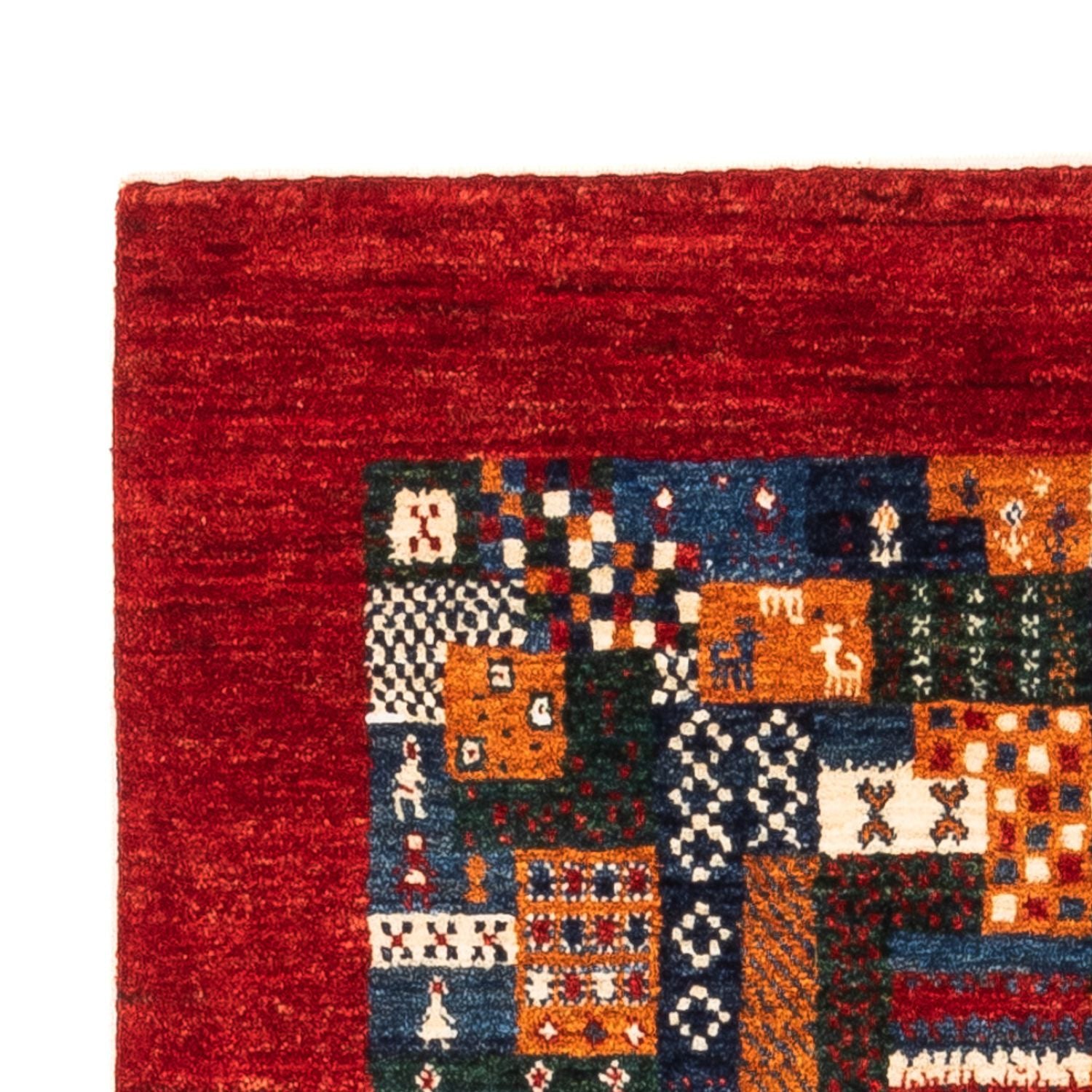 Gabbeh Tæppe - Loribaft Persisk - Royal - 122 x 82 cm - flerfarvet