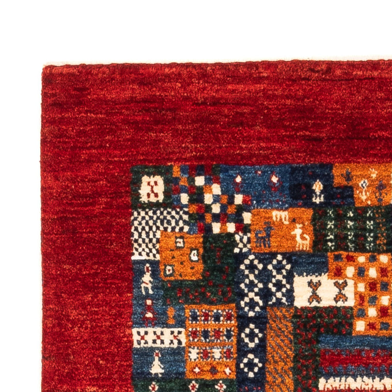 Gabbeh Tæppe - Loribaft Persisk - Royal - 122 x 82 cm - flerfarvet