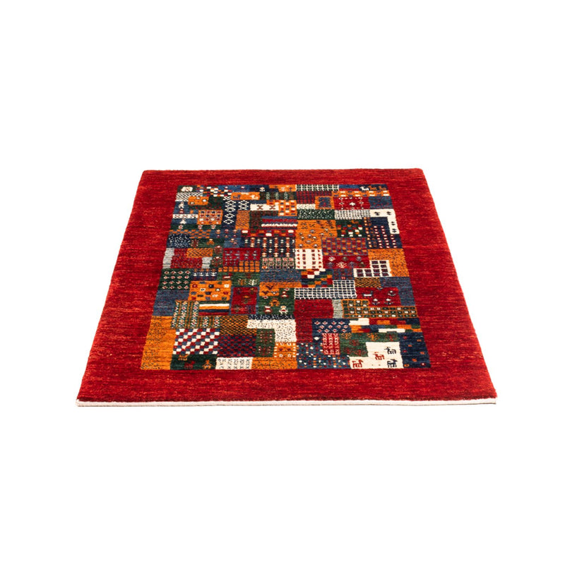 Gabbeh Tæppe - Loribaft Persisk - Royal - 122 x 82 cm - flerfarvet