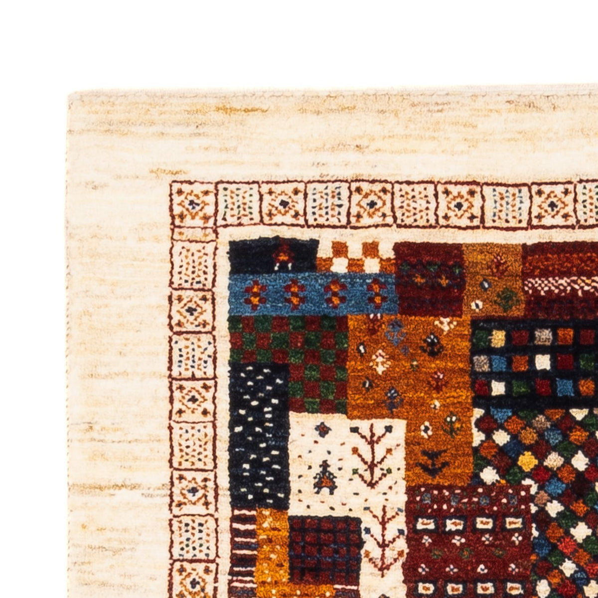 Gabbeh Tæppe - Loribaft Persisk - Royal - 125 x 82 cm - flerfarvet