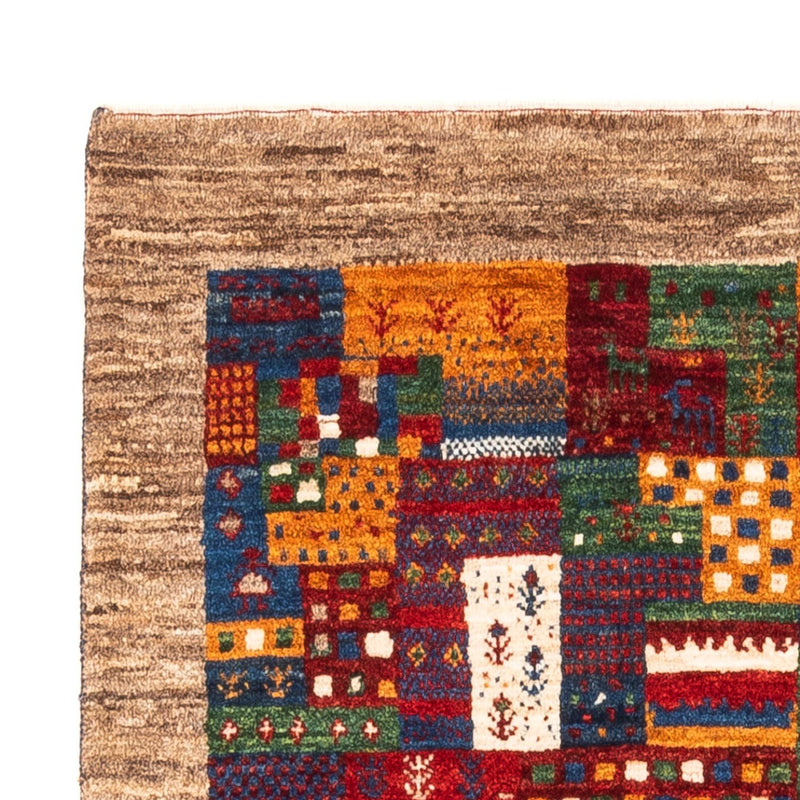 Gabbeh Tæppe - Loribaft Persisk - Royal - 123 x 84 cm - flerfarvet