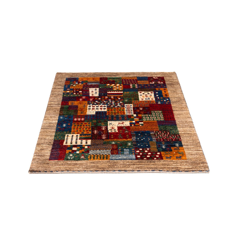 Gabbeh Tæppe - Loribaft Persisk - Royal - 123 x 84 cm - flerfarvet