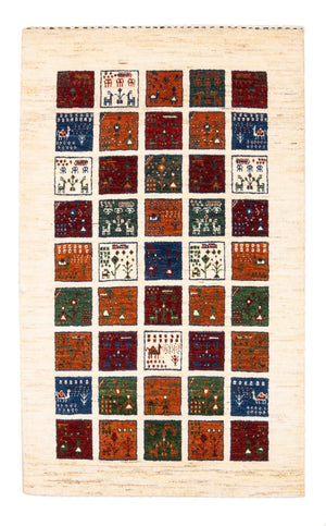 Gabbeh Tæppe - Loribaft Persisk - Royal - 132 x 84 cm - flerfarvet