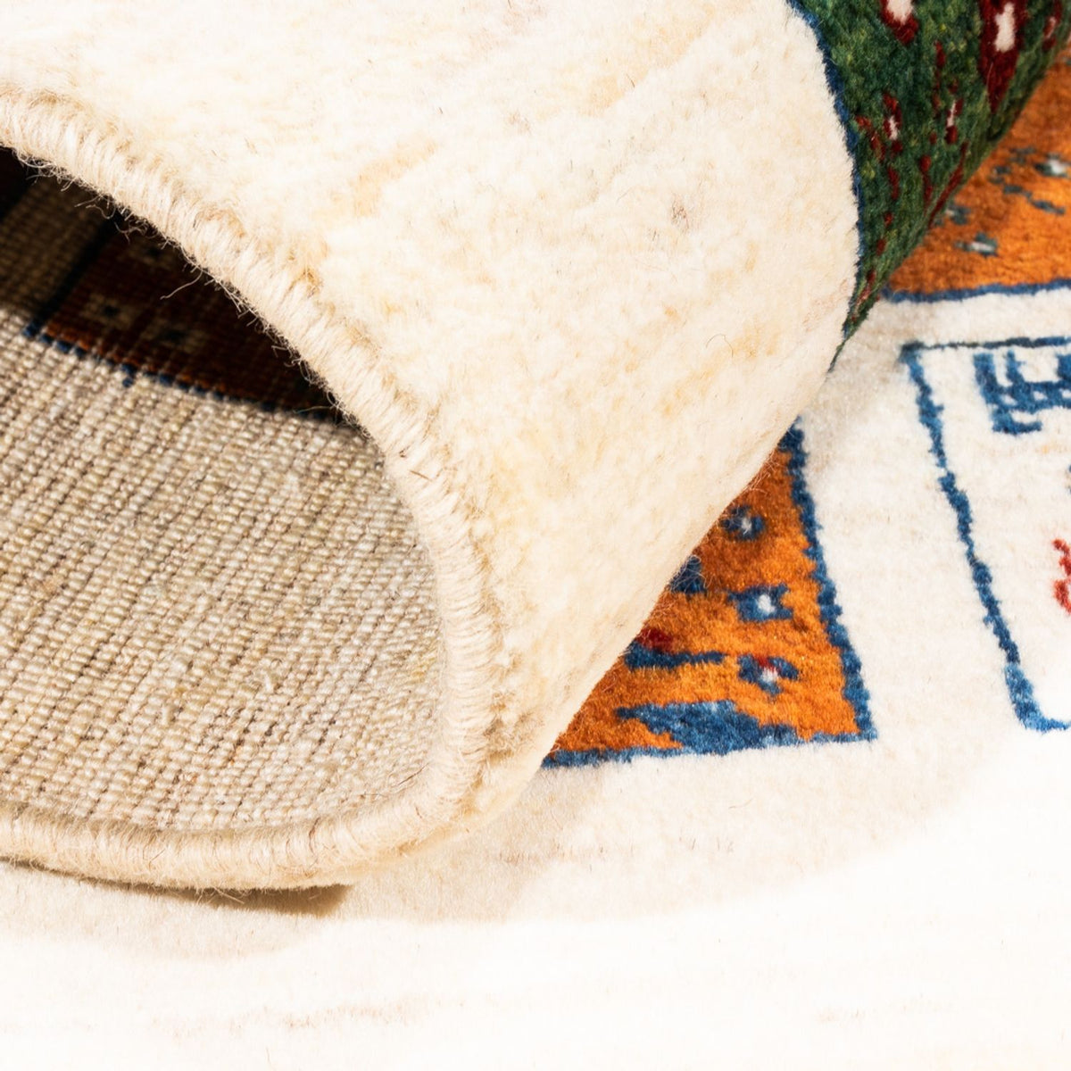 Gabbeh Tæppe - Loribaft Persisk - Royal - 132 x 84 cm - flerfarvet