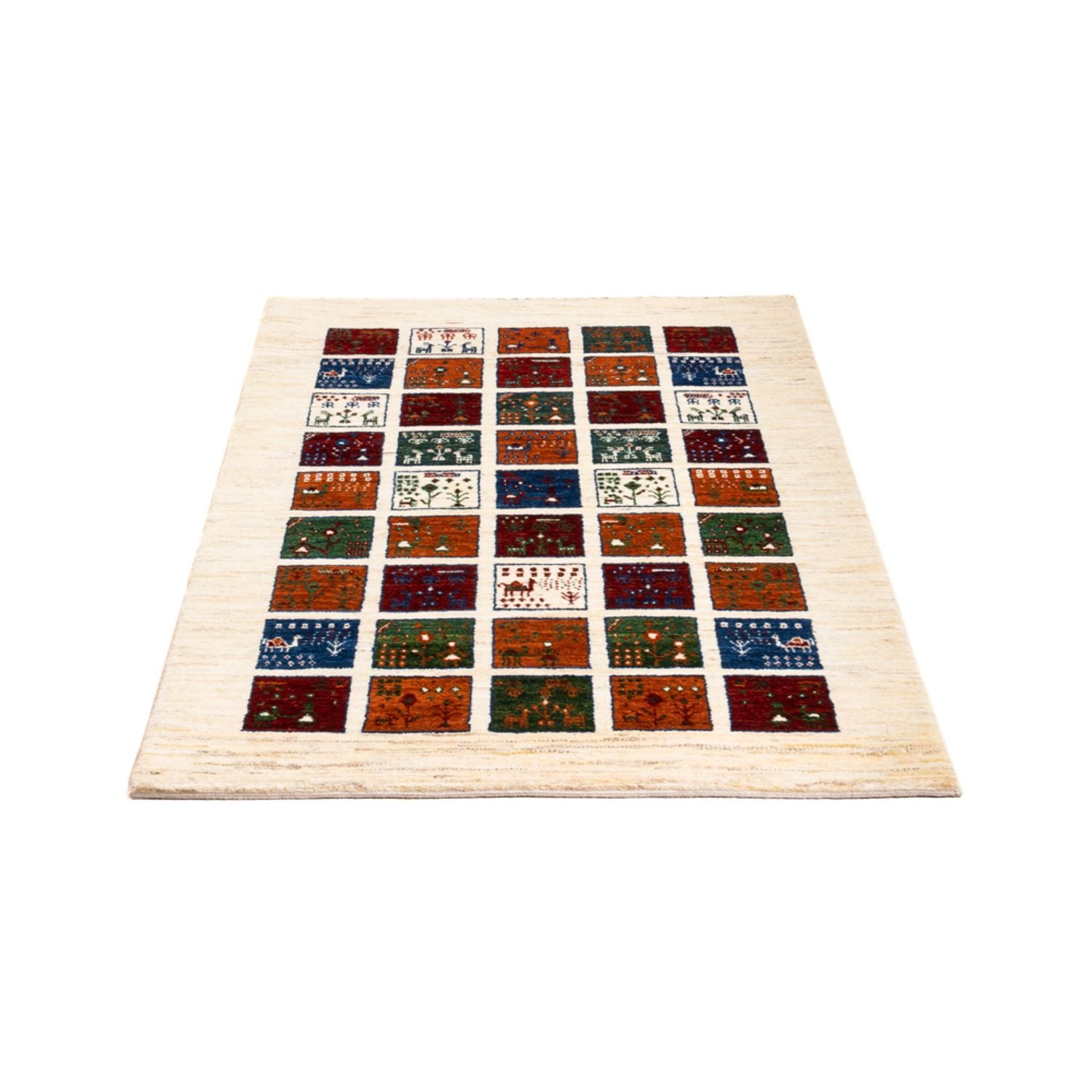 Gabbeh Tæppe - Loribaft Persisk - Royal - 132 x 84 cm - flerfarvet