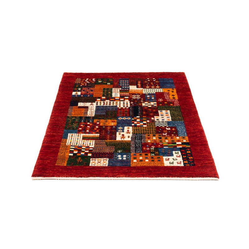 Gabbeh Tæppe - Loribaft Persisk - Royal - 125 x 86 cm - flerfarvet