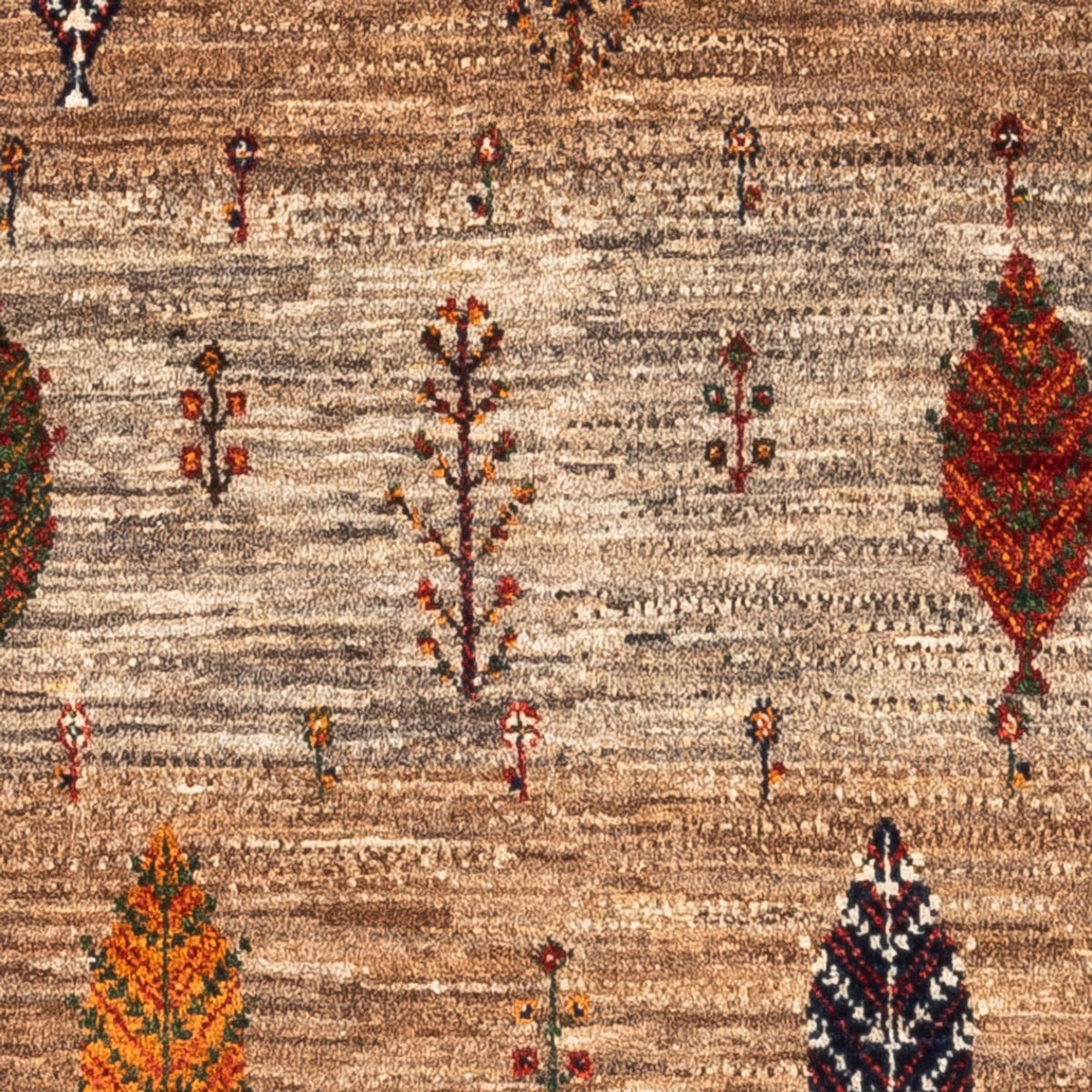 Gabbeh Tæppe - Loribaft Persisk - Royal - 133 x 83 cm - grå