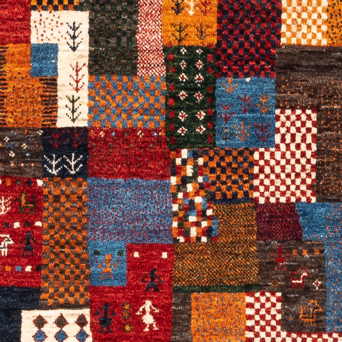 Gabbeh Tæppe - Loribaft Persisk - Royal - 135 x 83 cm - flerfarvet