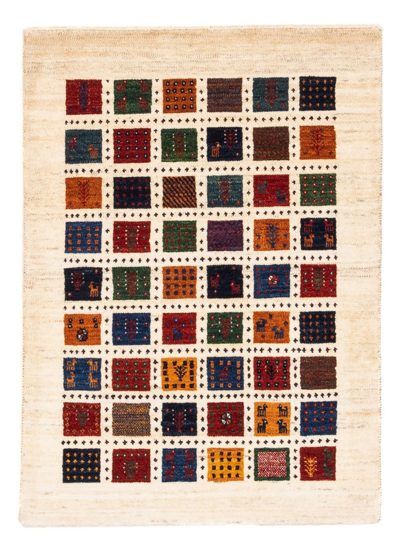 Gabbeh Tæppe - Loribaft Persisk - Royal - 112 x 80 cm - flerfarvet