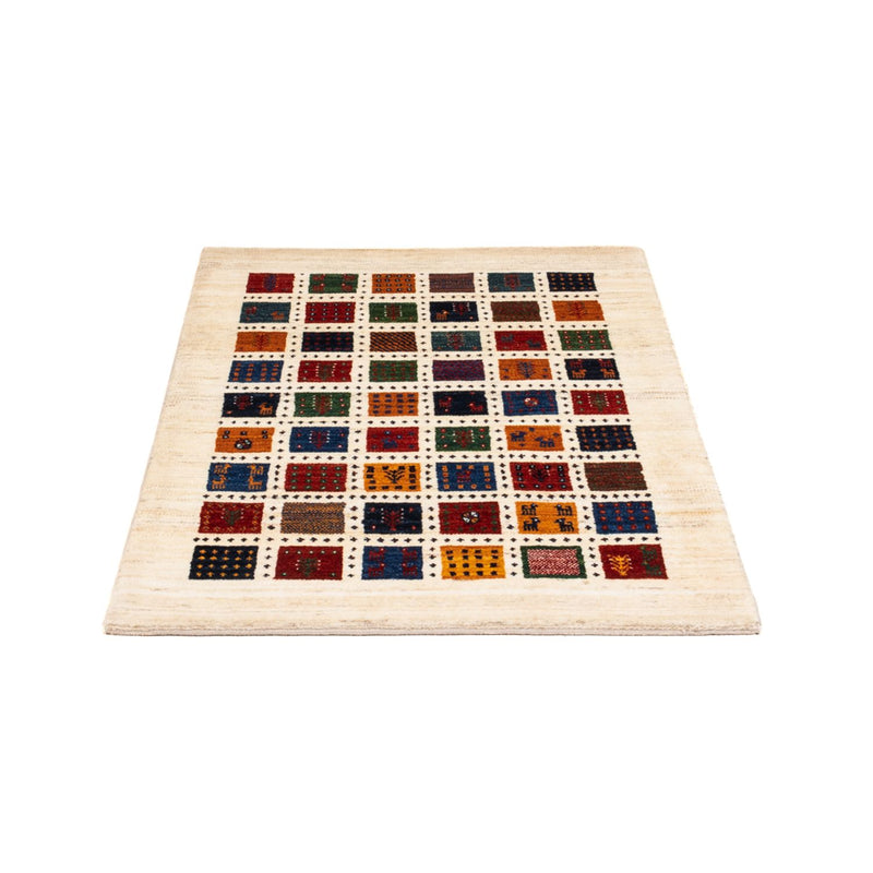 Gabbeh Tæppe - Loribaft Persisk - Royal - 112 x 80 cm - flerfarvet