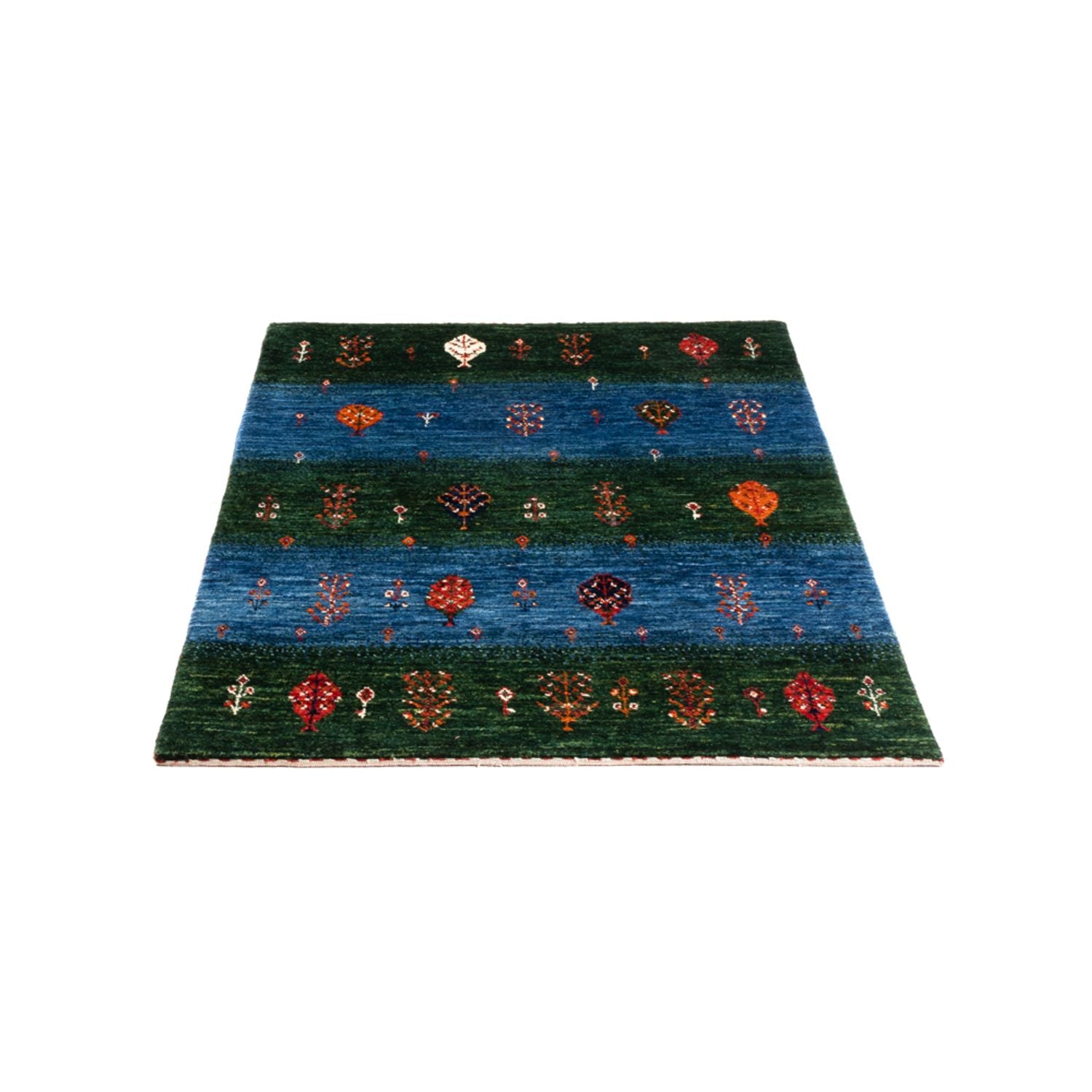 Gabbeh Tæppe - Loribaft Persisk - Royal - 127 x 86 cm - flerfarvet
