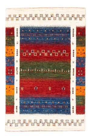 Gabbeh Tæppe - Loribaft Persisk - Royal - 122 x 82 cm - flerfarvet