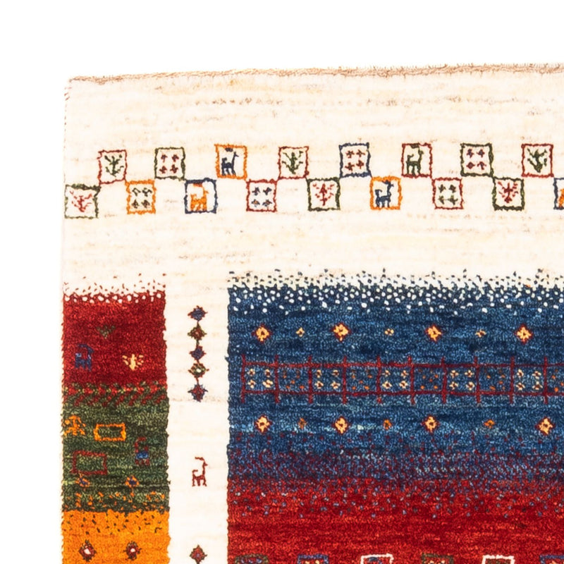 Gabbeh Tæppe - Loribaft Persisk - Royal - 122 x 82 cm - flerfarvet