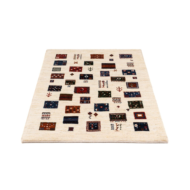 Gabbeh Tæppe - Loribaft Persisk - Royal - 130 x 82 cm - creme