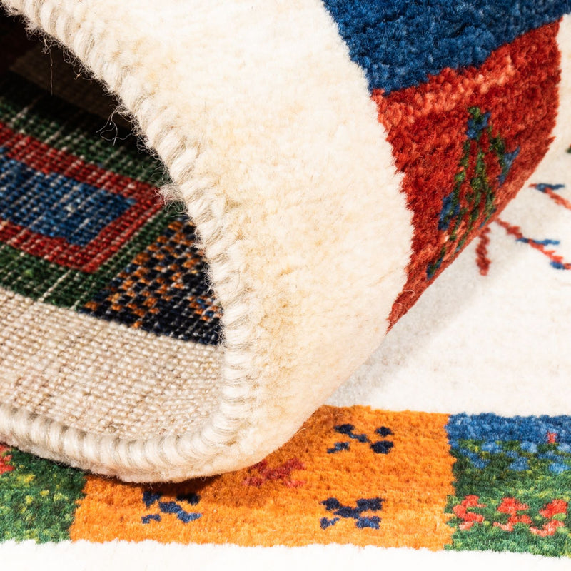 Gabbeh Tæppe - Loribaft Persisk - Royal - 120 x 84 cm - flerfarvet