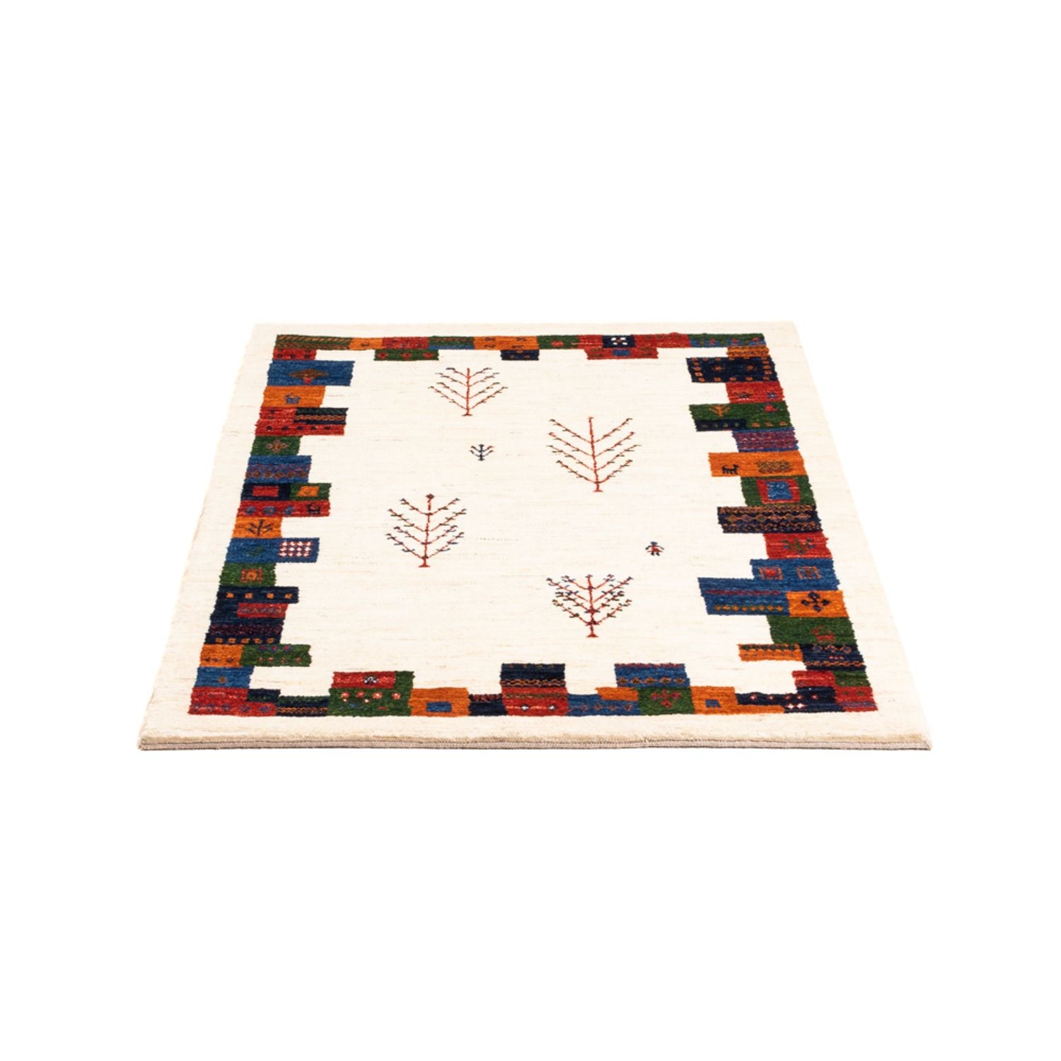 Gabbeh Tæppe - Loribaft Persisk - Royal - 120 x 84 cm - flerfarvet