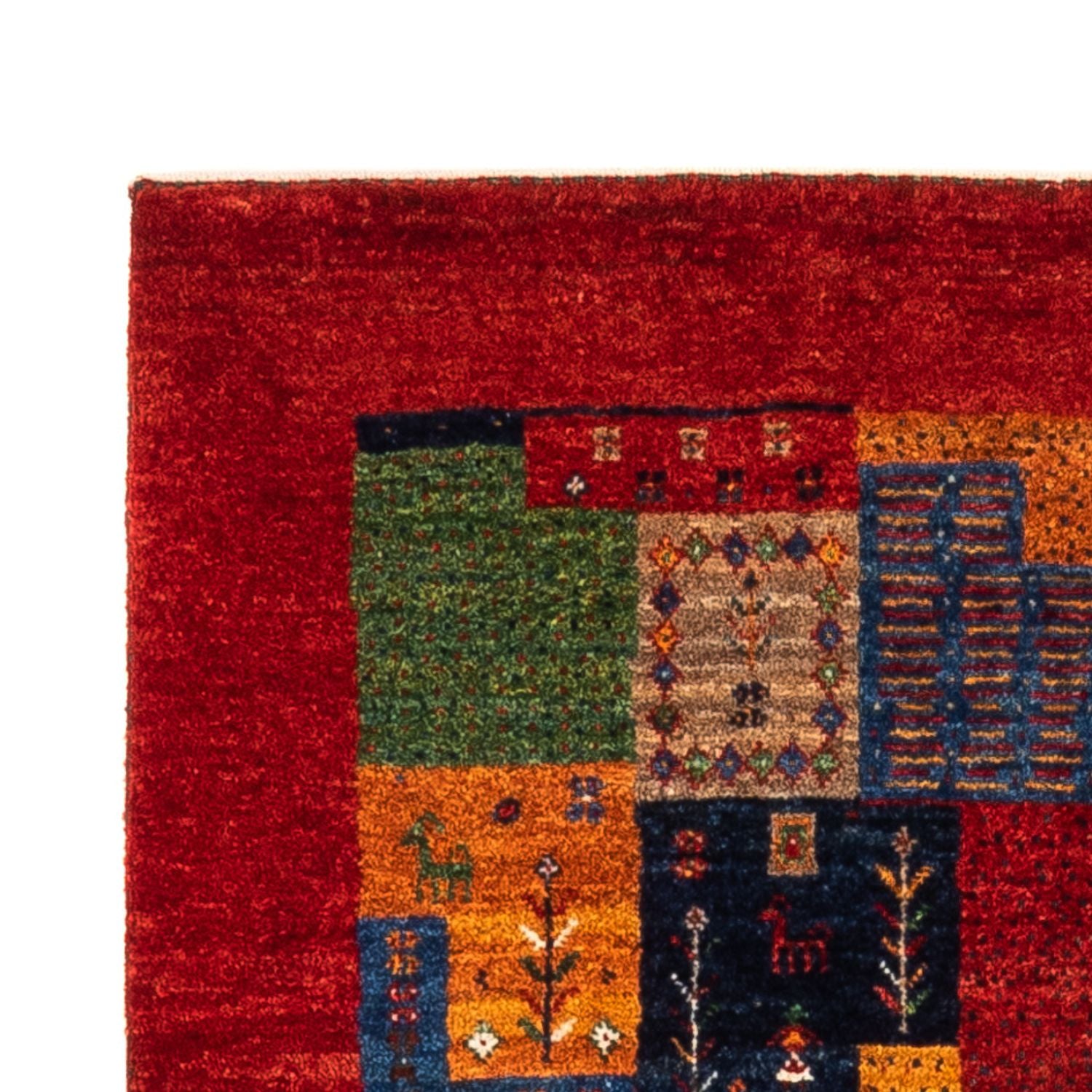 Gabbeh Tæppe - Loribaft Persisk - Royal - 125 x 84 cm - flerfarvet