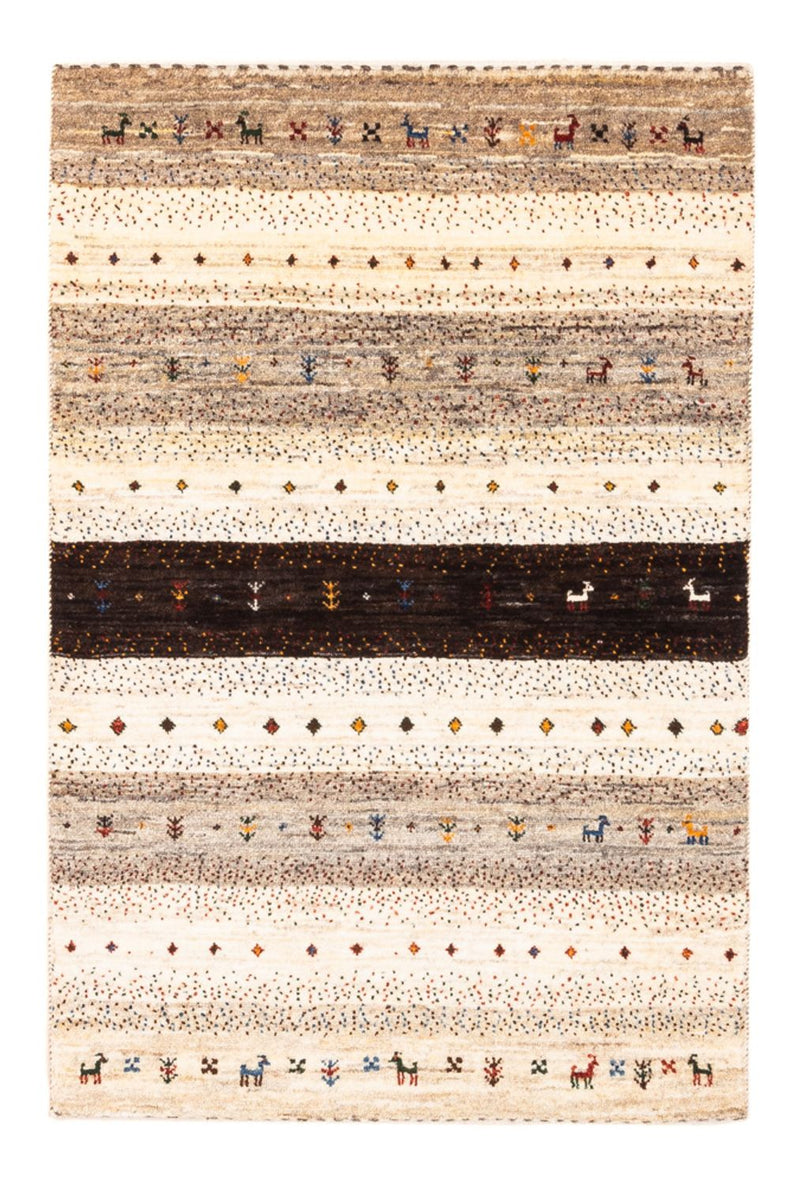 Gabbeh Tæppe - Loribaft Persisk - Royal - 121 x 84 cm - flerfarvet