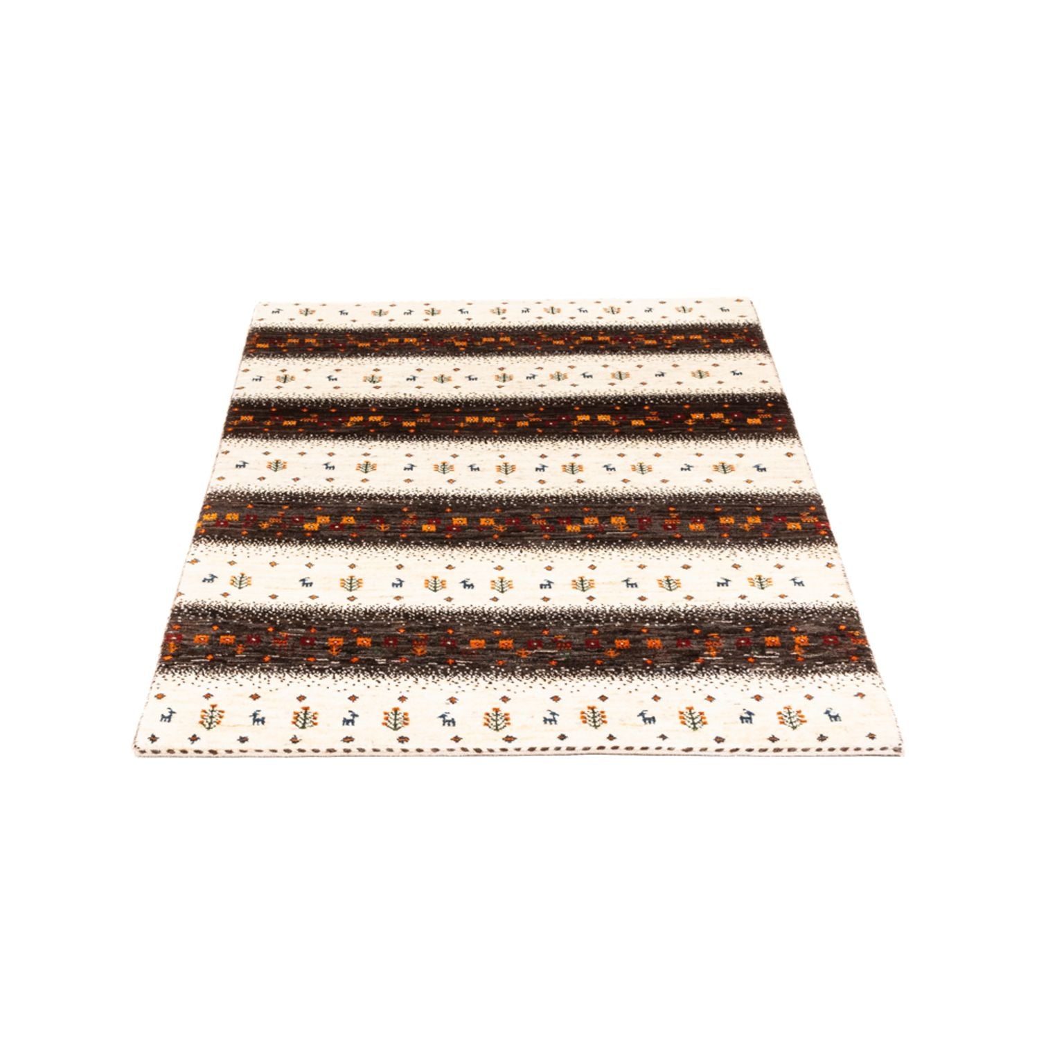 Gabbeh Tæppe - Loribaft Persisk - Royal - 127 x 83 cm - flerfarvet