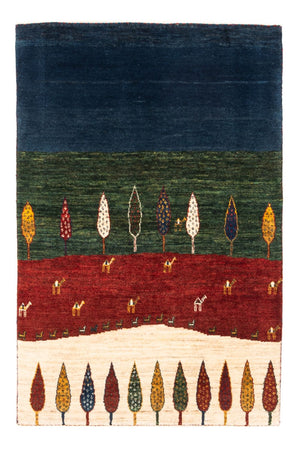 Gabbeh Tæppe - Loribaft Persisk - Royal - 122 x 83 cm - flerfarvet