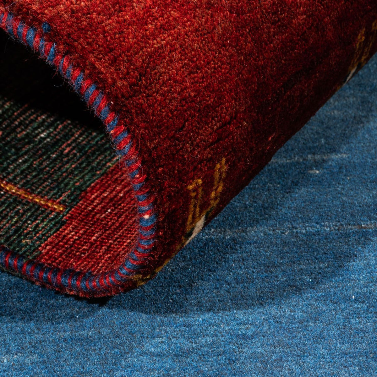 Gabbeh Tæppe - Loribaft Persisk - Royal - 122 x 83 cm - flerfarvet