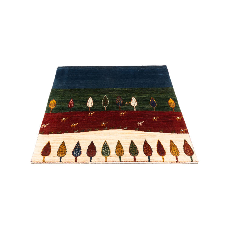 Gabbeh Tæppe - Loribaft Persisk - Royal - 122 x 83 cm - flerfarvet