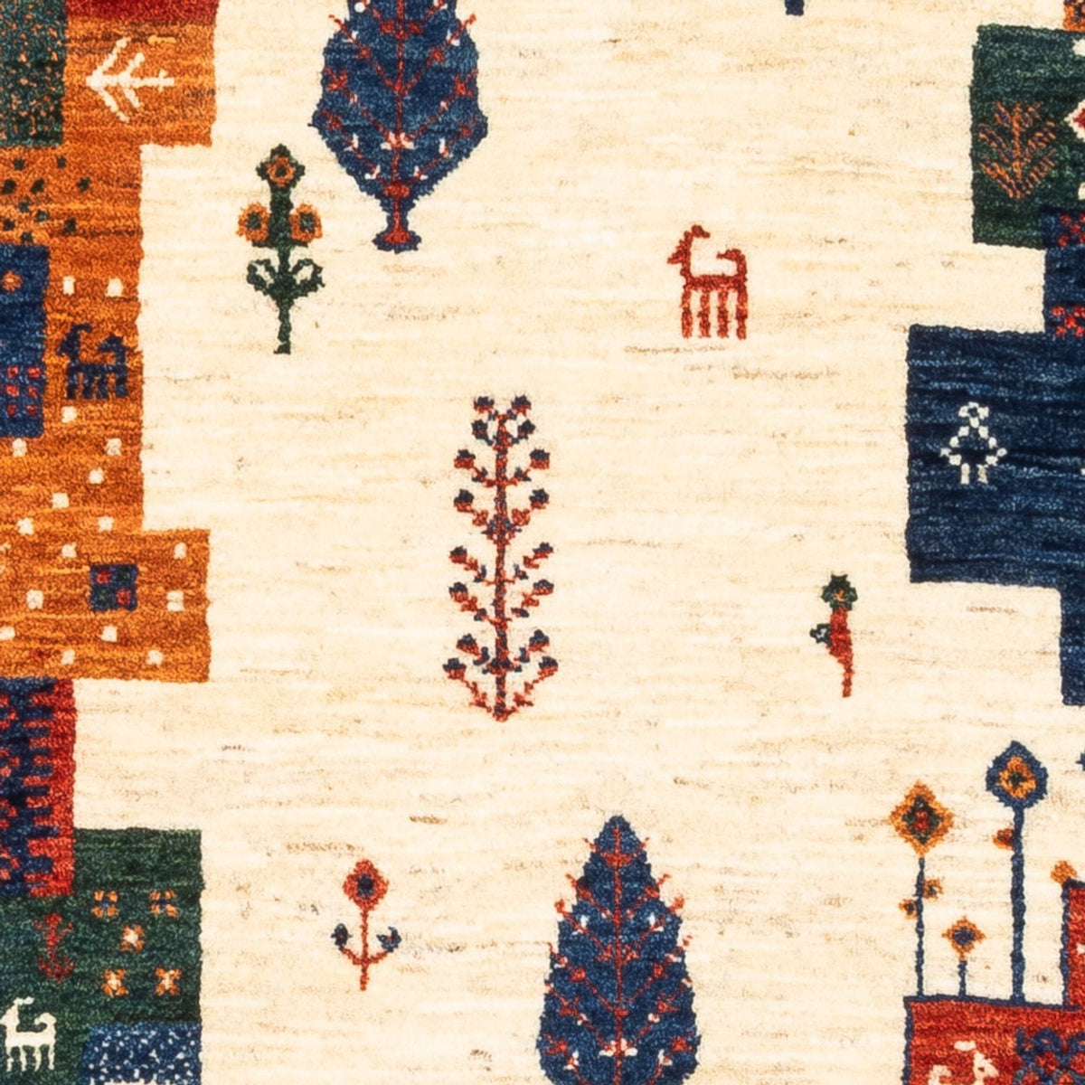 Gabbeh Tæppe - Loribaft Persisk - Royal - 130 x 85 cm - flerfarvet