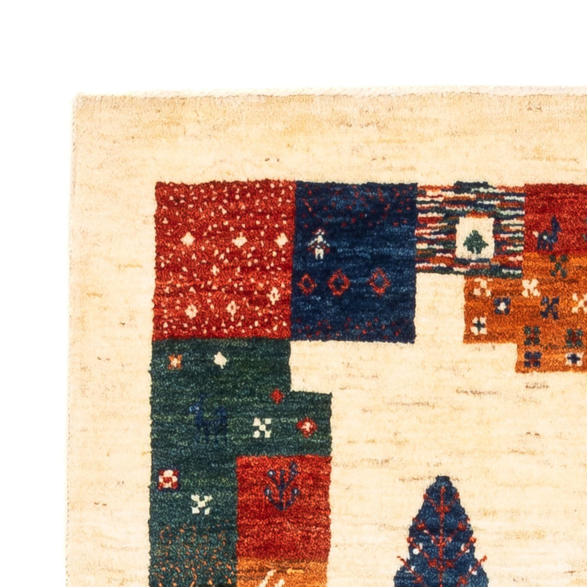 Gabbeh Tæppe - Loribaft Persisk - Royal - 130 x 85 cm - flerfarvet