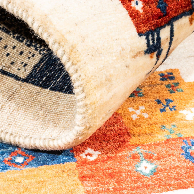 Gabbeh Tæppe - Loribaft Persisk - Royal - 130 x 85 cm - flerfarvet