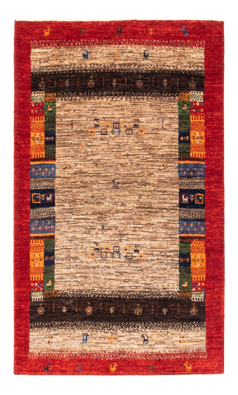 Gabbeh Tæppe - Loribaft Persisk - Royal - 130 x 87 cm - grå