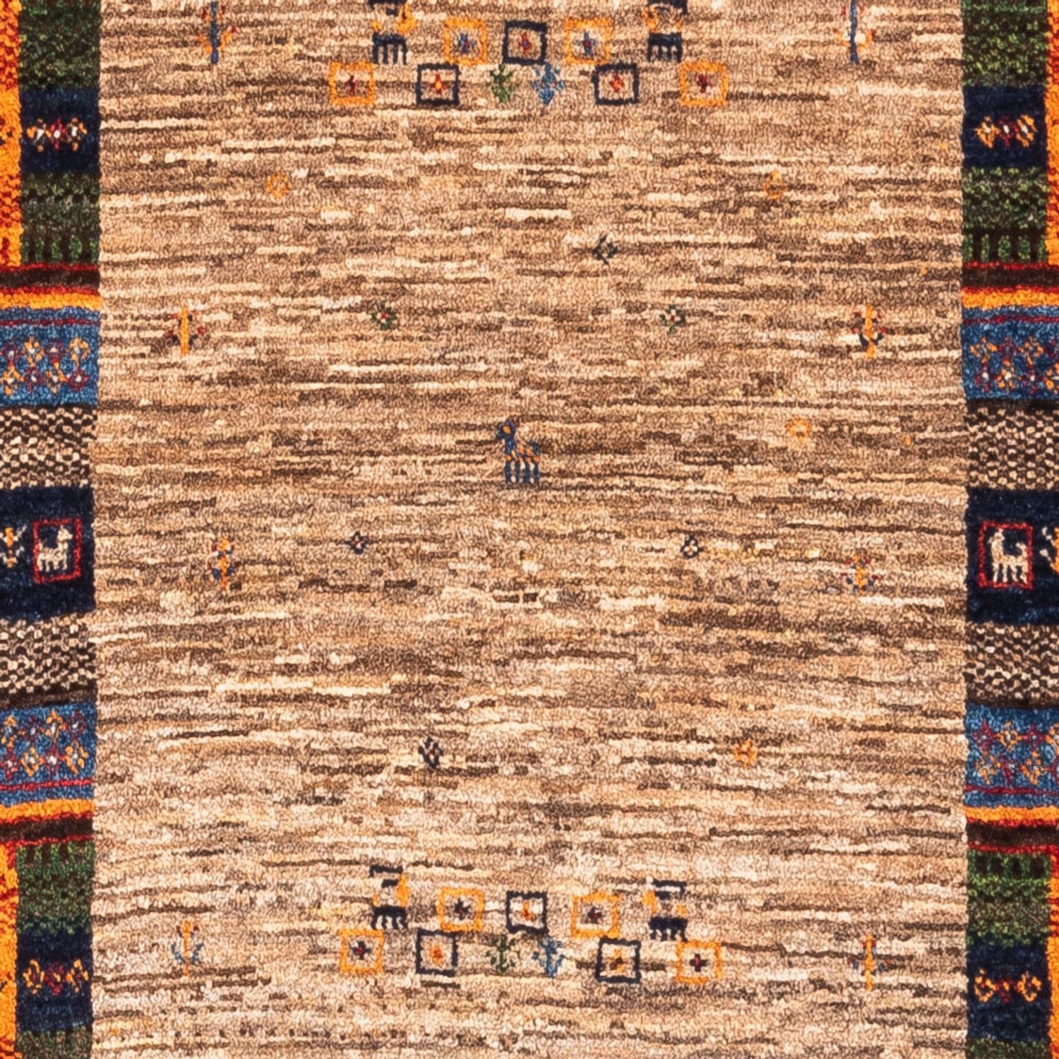 Gabbeh Tæppe - Loribaft Persisk - Royal - 130 x 87 cm - grå