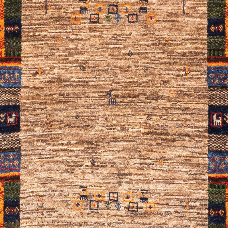 Gabbeh Tæppe - Loribaft Persisk - Royal - 130 x 87 cm - grå