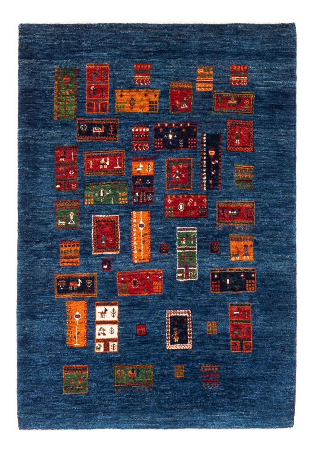 Gabbeh Tæppe - Loribaft Persisk - Royal - 123 x 86 cm - flerfarvet