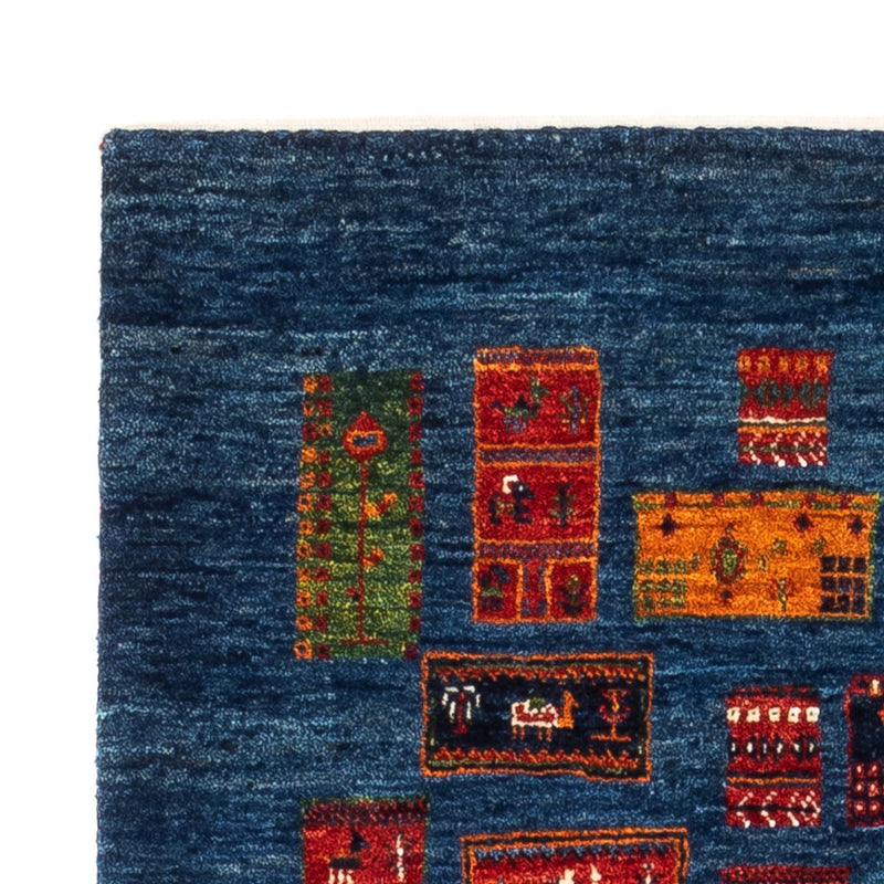 Gabbeh Tæppe - Loribaft Persisk - Royal - 123 x 86 cm - flerfarvet
