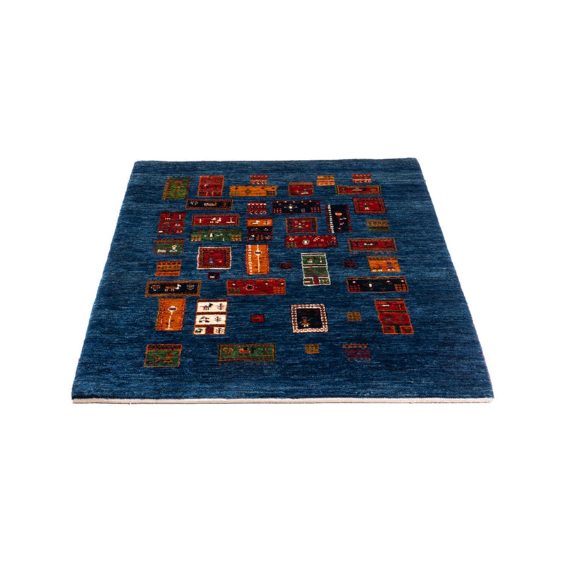 Gabbeh Tæppe - Loribaft Persisk - Royal - 123 x 86 cm - flerfarvet