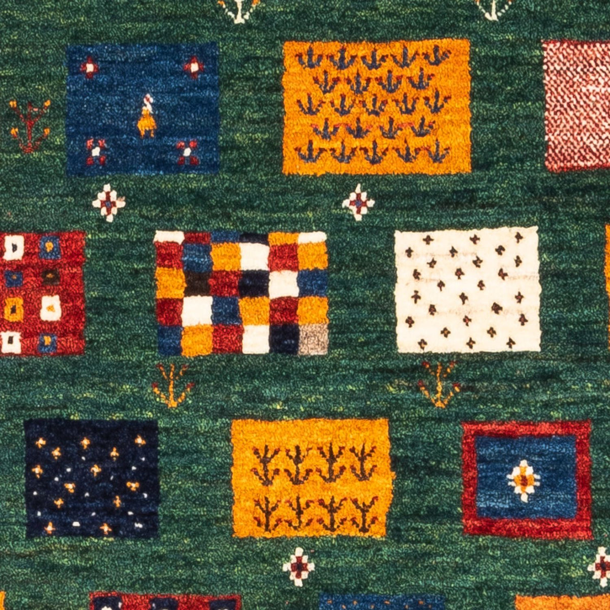 Gabbeh Tæppe - Loribaft Persisk - Royal - 125 x 80 cm - flerfarvet