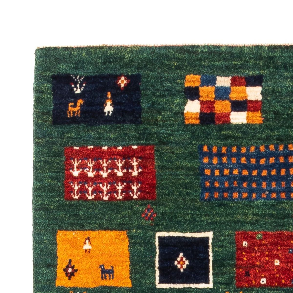 Gabbeh Tæppe - Loribaft Persisk - Royal - 125 x 80 cm - flerfarvet