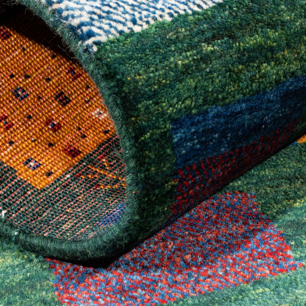 Gabbeh Tæppe - Loribaft Persisk - Royal - 125 x 80 cm - flerfarvet